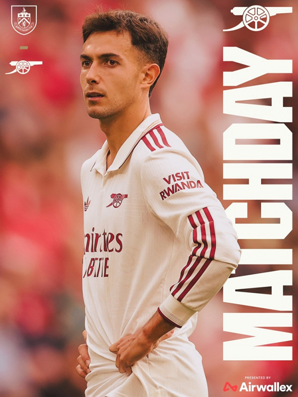 枪响伯恩利!阿森纳海报独捧苏维门迪,三分志在必得