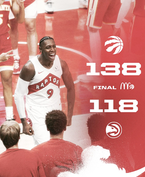 猛龙138-118大胜老鹰,巴雷特25+8+5,巴恩斯22+6+9