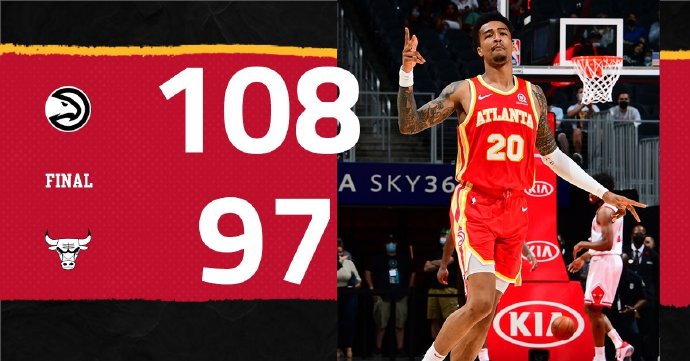 老鹰擒牛 特雷-杨33+7 卡佩拉20+11 赛迪斯-杨20+7+9