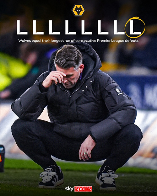 狼队“死亡赛程”来了：17轮仅2分垫底，下周两碰<a href=/zuqiujrs/manlian/ target=_blank class=infotextkey>曼联</a>+再踢枪手<a href=/zuqiujrs/liverpool/ target=_blank class=infotextkey>利物浦</a>