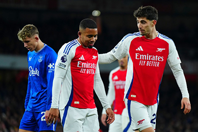 枪手周薪曝光:哈弗茨28万领跑,萨卡或涨至30万超热苏斯